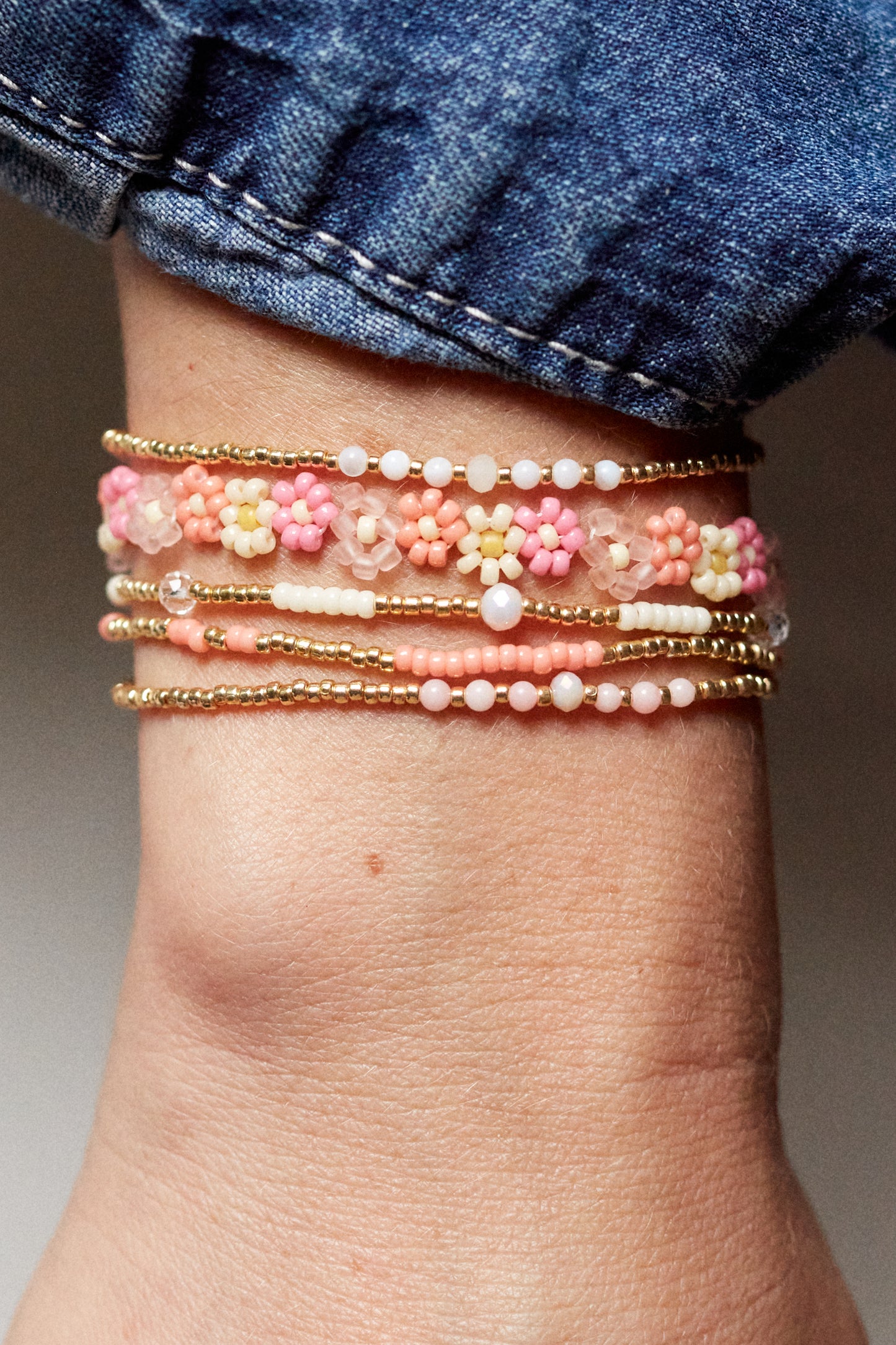 ASYM BRACELET, PEACH