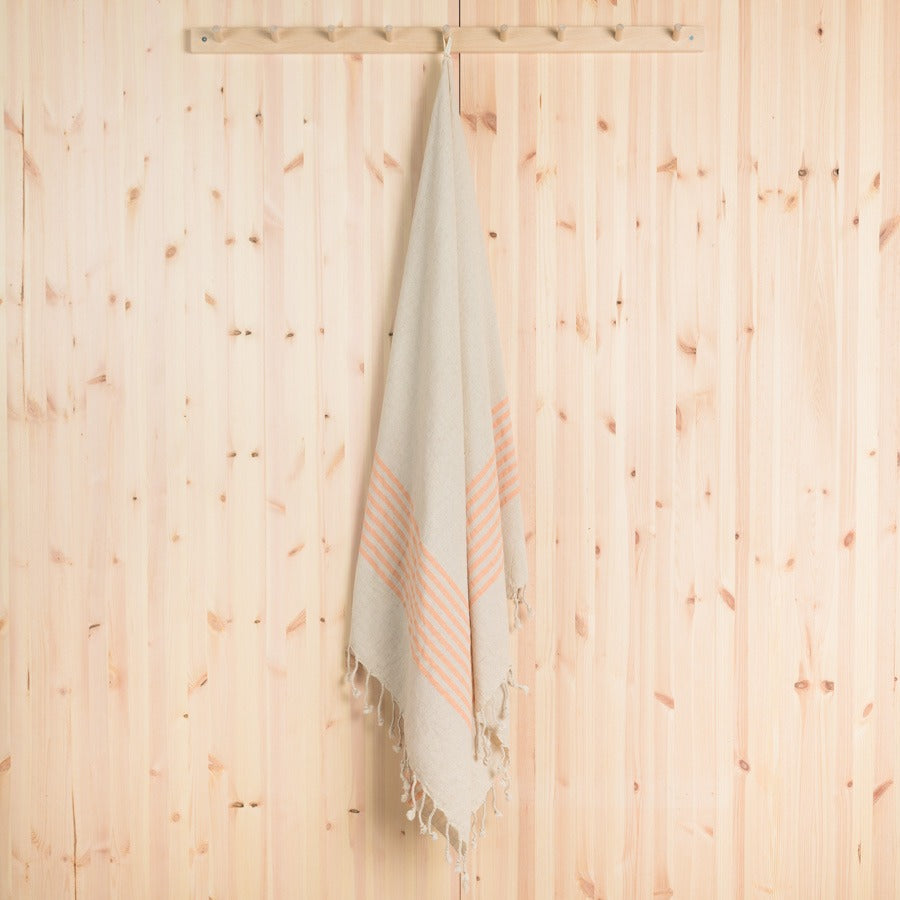 NAAVA HAMAM TOWEL, ORANGE