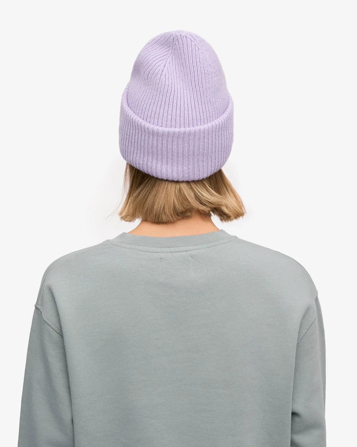 MERINO WOOL HAT, SOFT LAVENDER