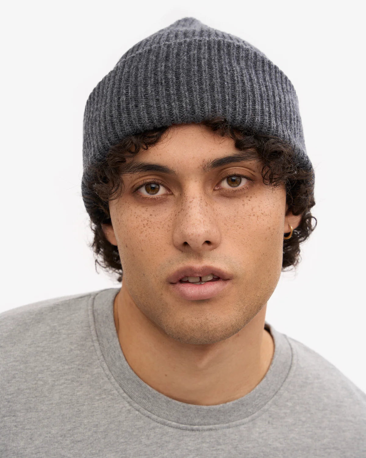 MERINO WOOL HAT, LAVA GREY