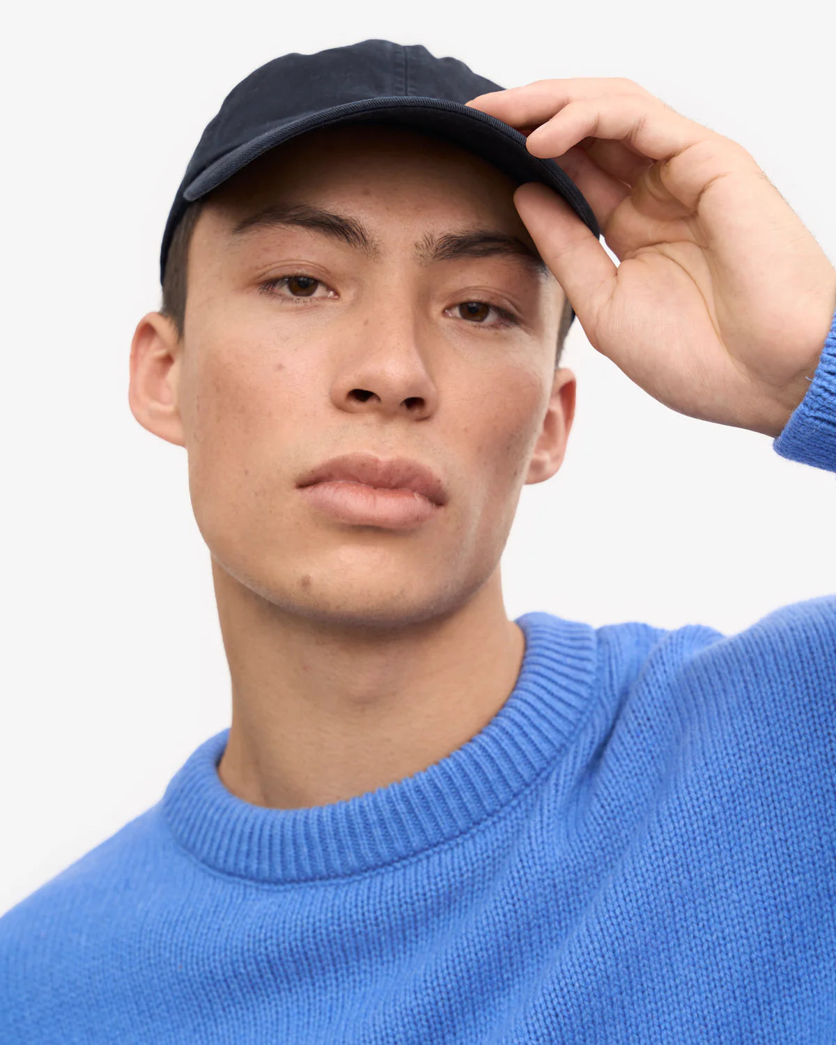 ORGANIC COTTON CAP, NAVY BLUE