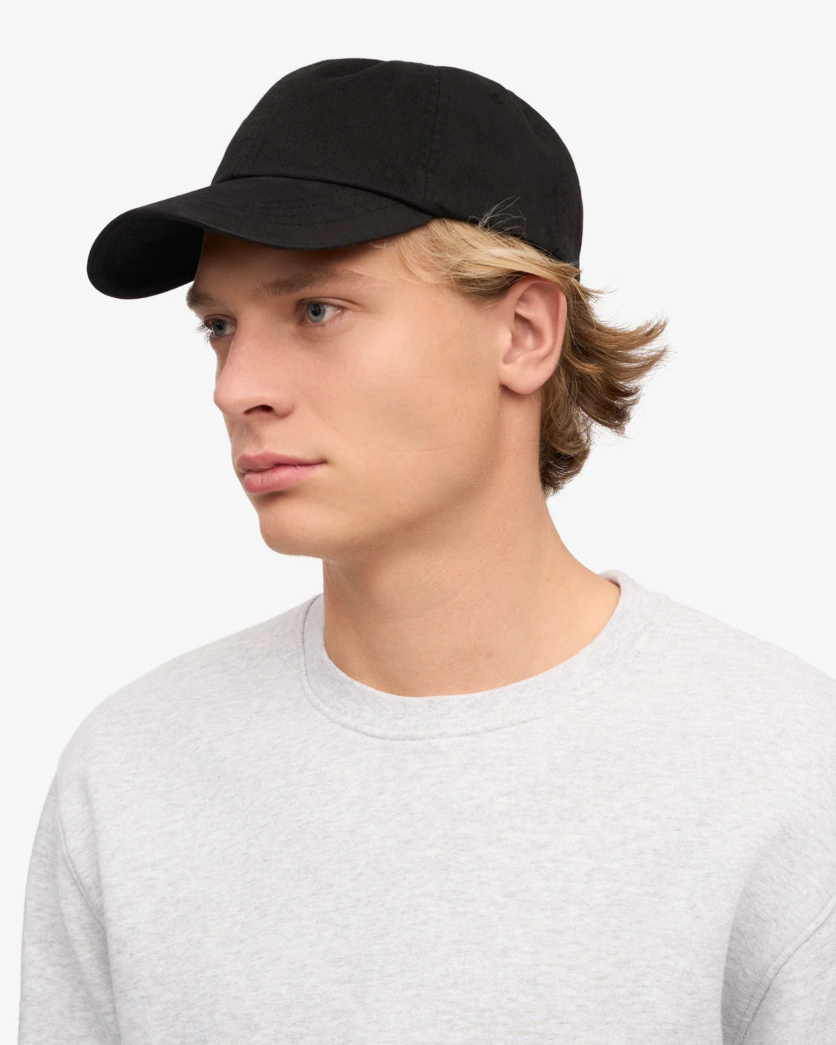 ORGANIC COTTON CAP, DEEP BLACK