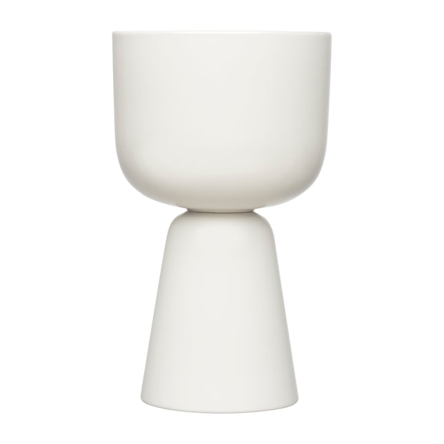 Button flower pot, white, 260x155 mm