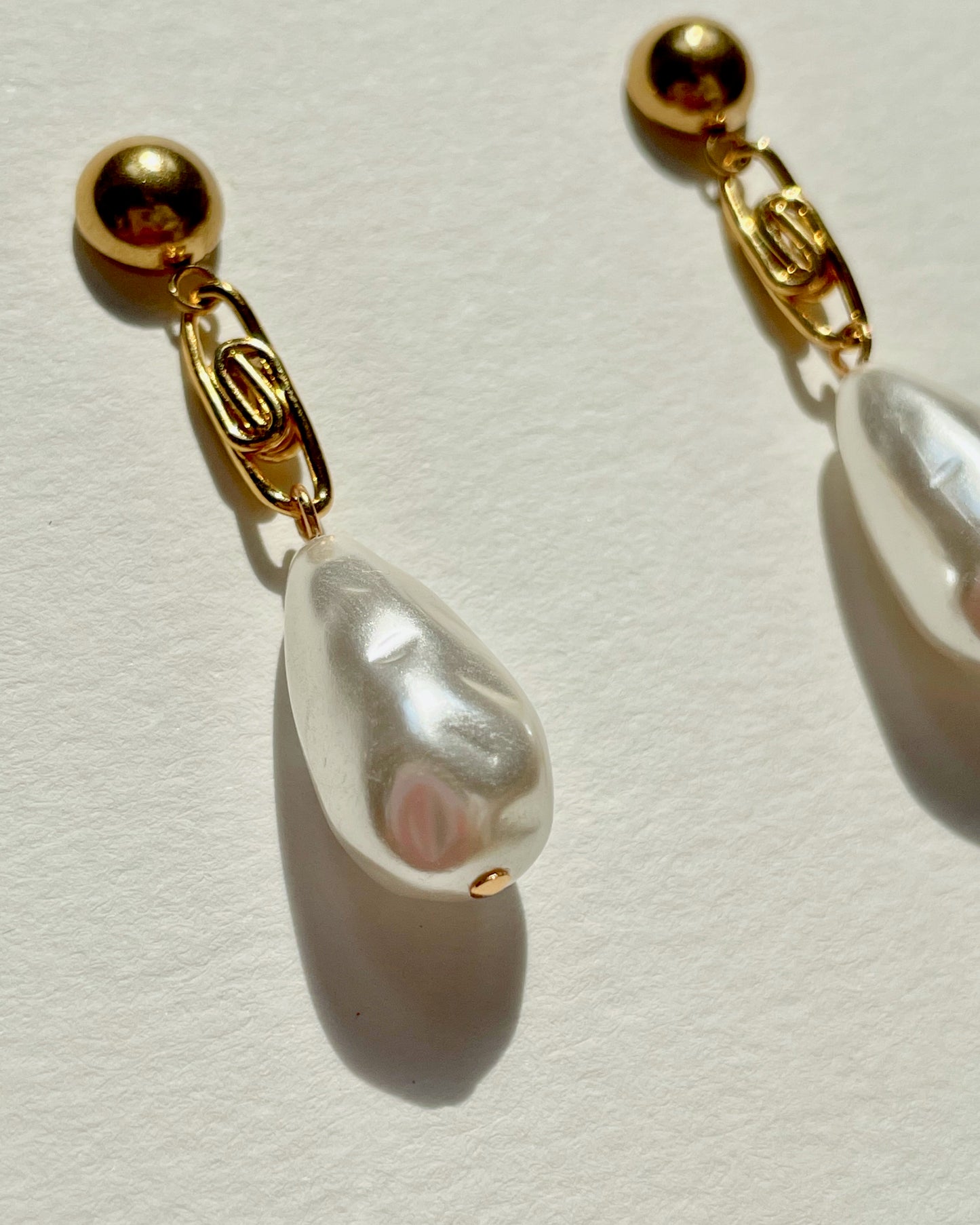 PEARL ON CHAIN GOLD MINI DROP -KORVAKORUT