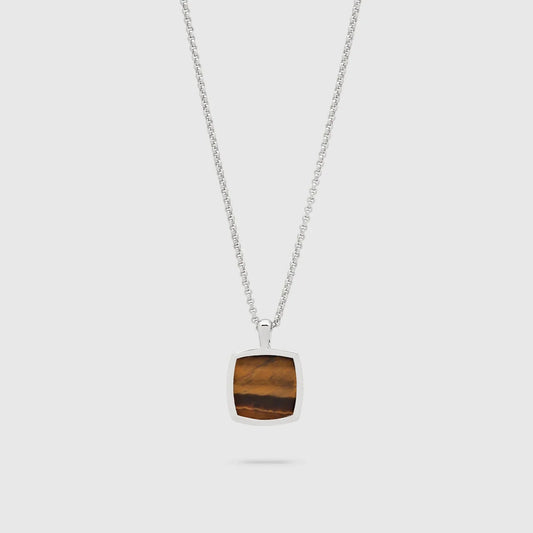 Cushion pendant Tiger Eye