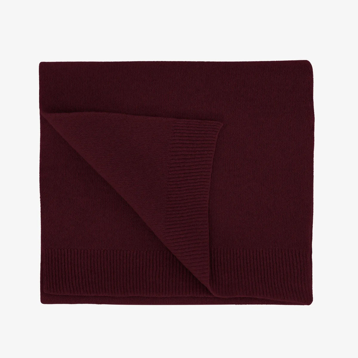 Oxblood red scarf