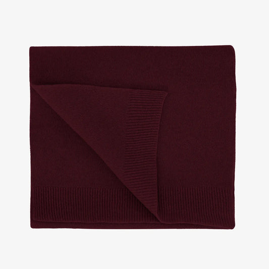 Oxblood red scarf