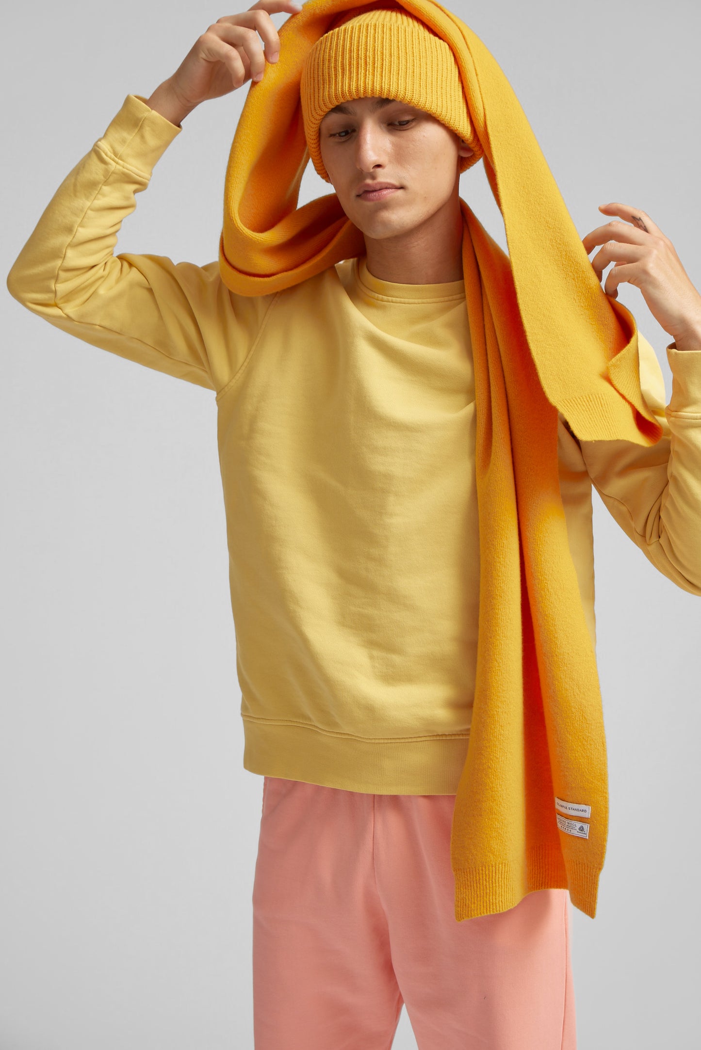 MERINO WOOL HAT, LEMON YELLOW