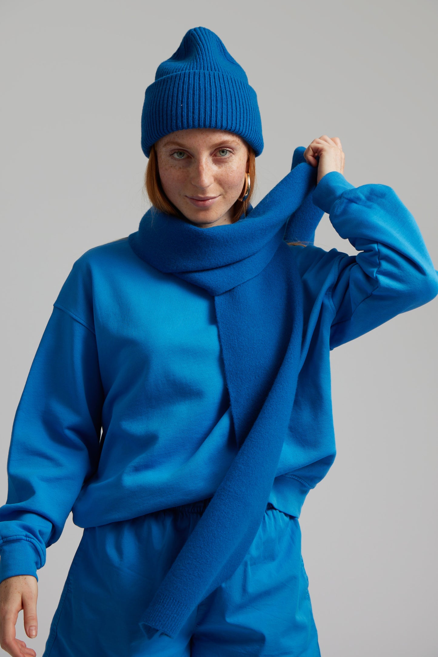 MERINO WOOL HAT, PACIFIC BLUE