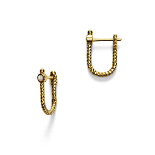 GOLDEN ROPE EARRINGS