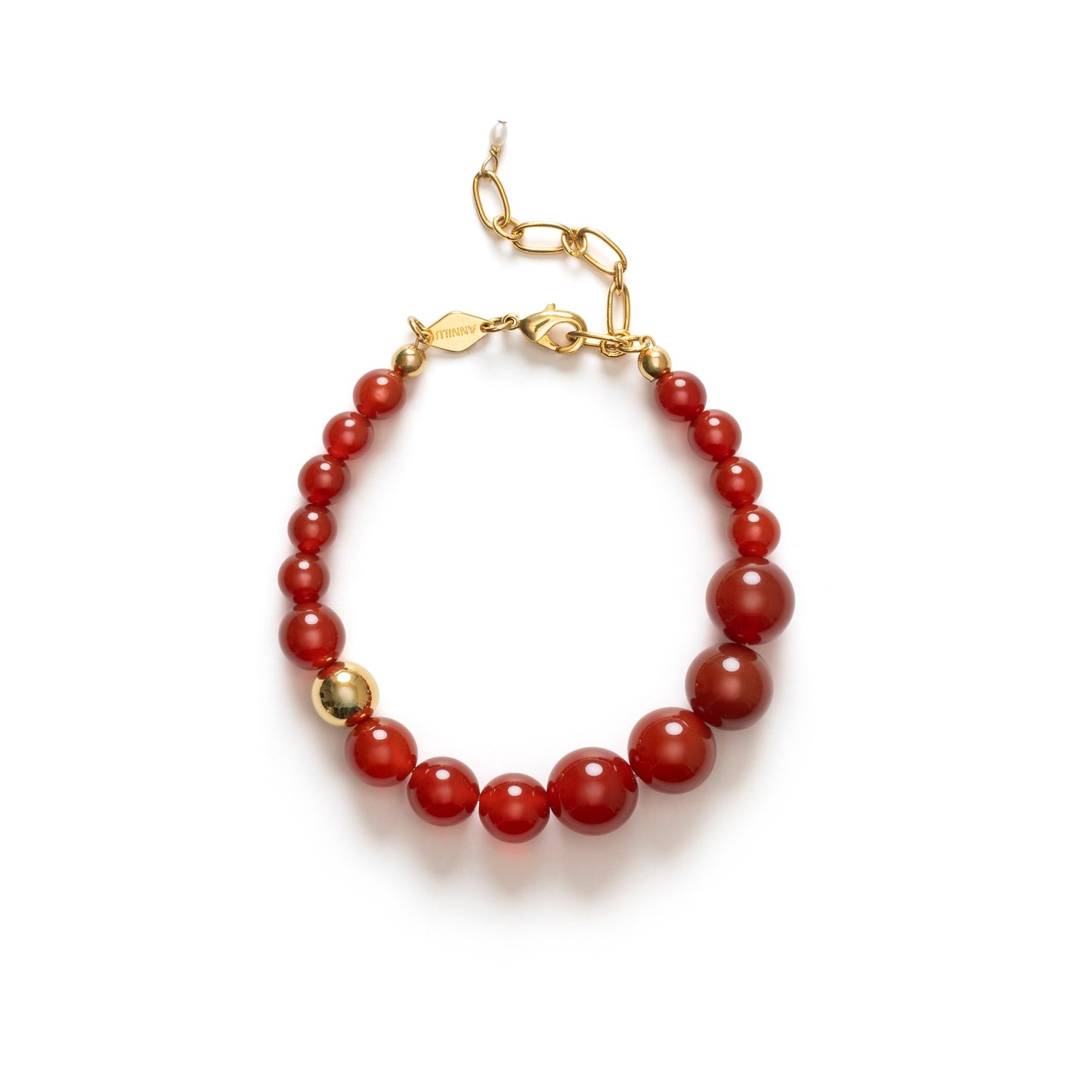 FLOAT ARMBAND, RED JADE