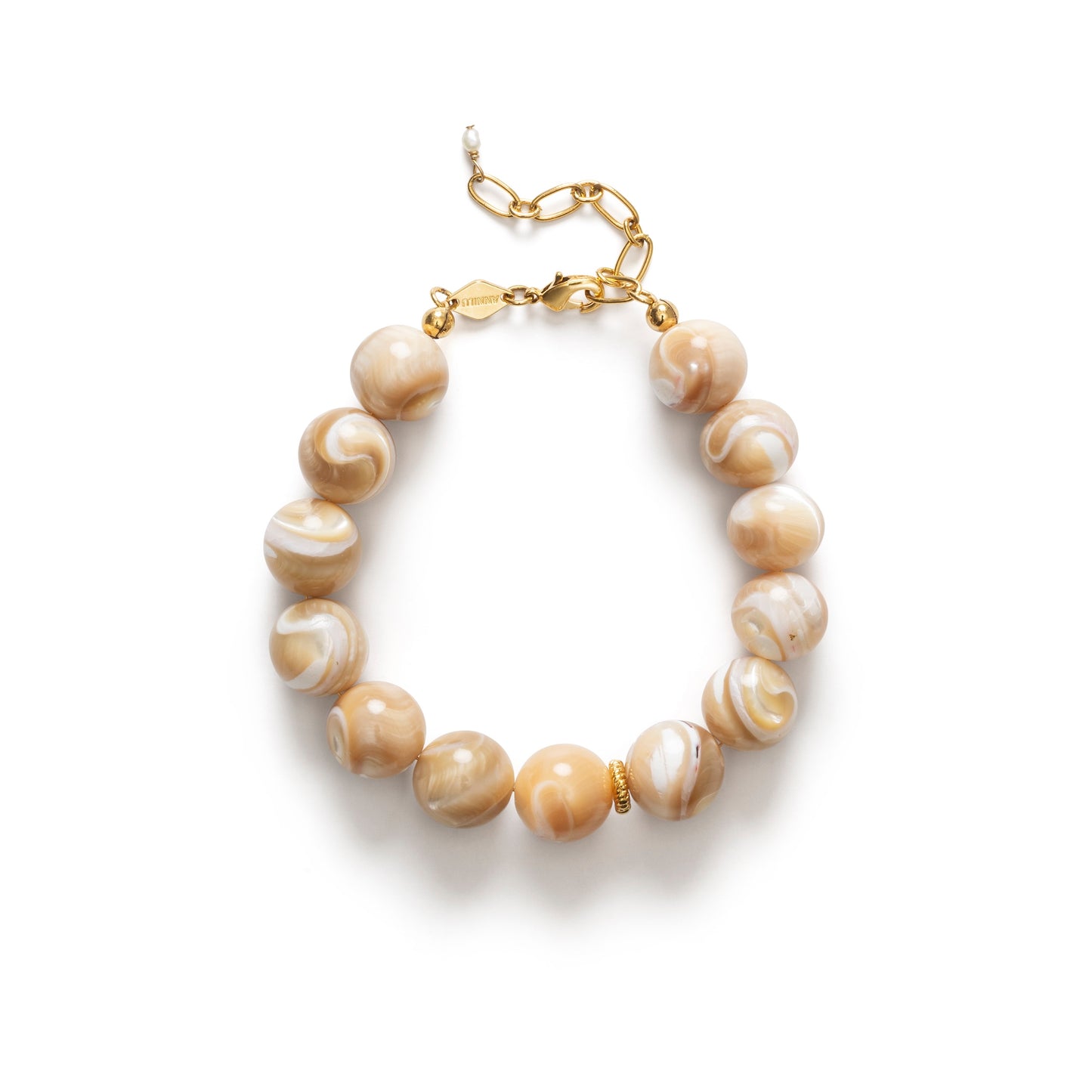 JETSET GEMS BRACELET, CREAM