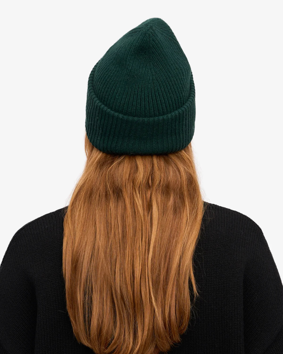 MERINO WOOL HAT, EMERALD GREEN