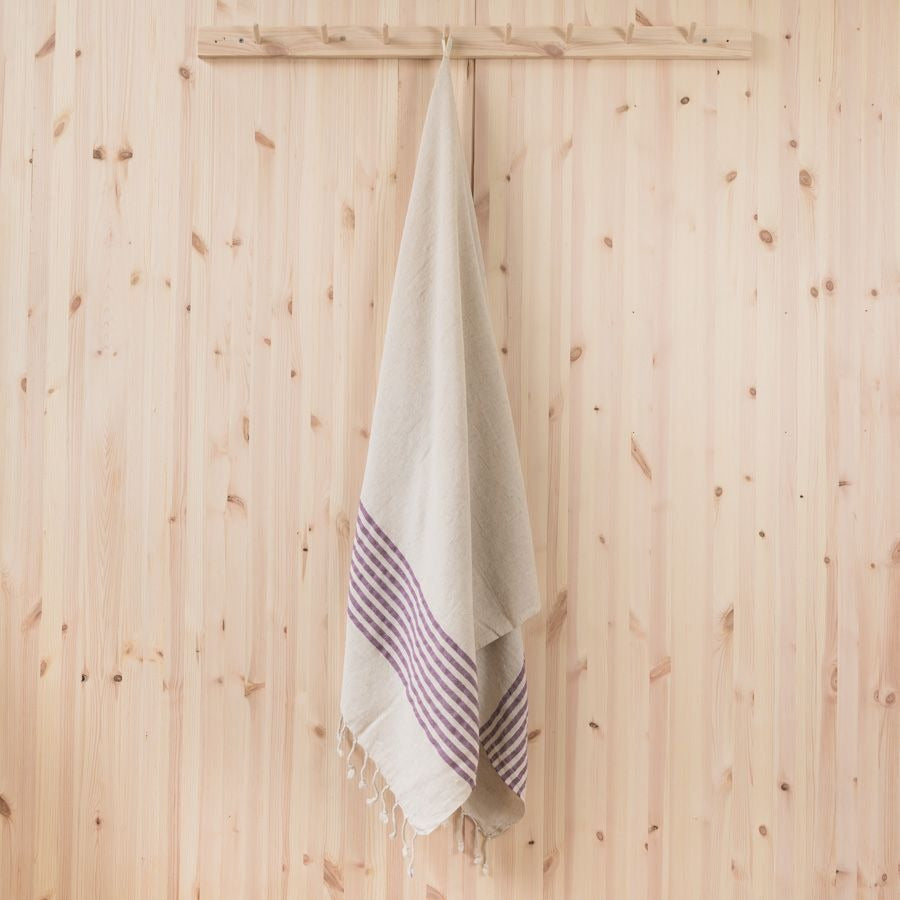 NAAVA HAMAM TOWEL, PURPLE