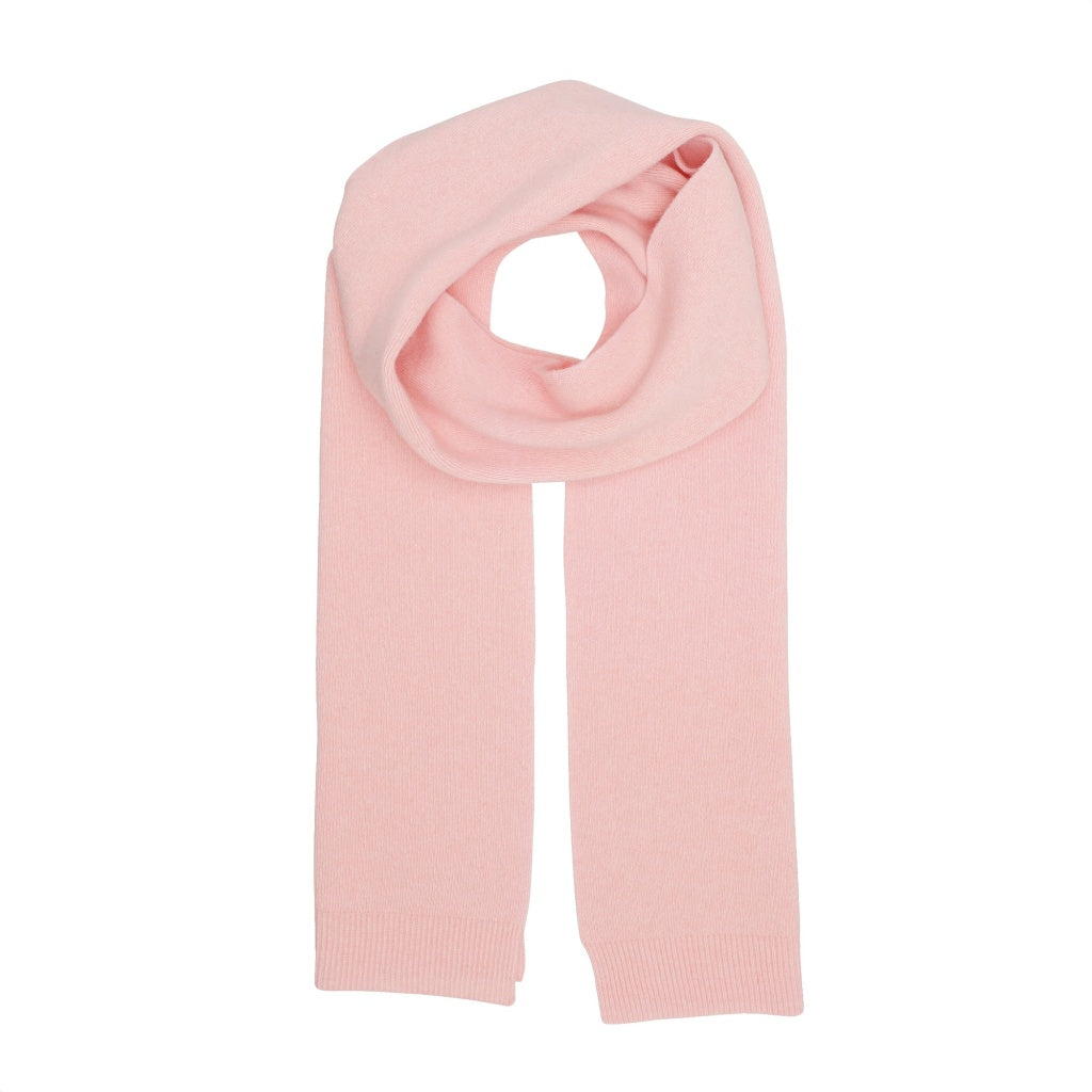 MERINO WOOL SCARF, FADED PINK