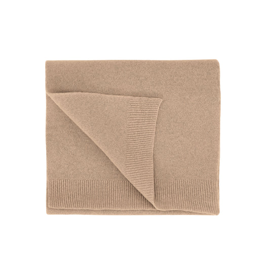 MERINO WOOL SCARF, HONEY BEIGE
