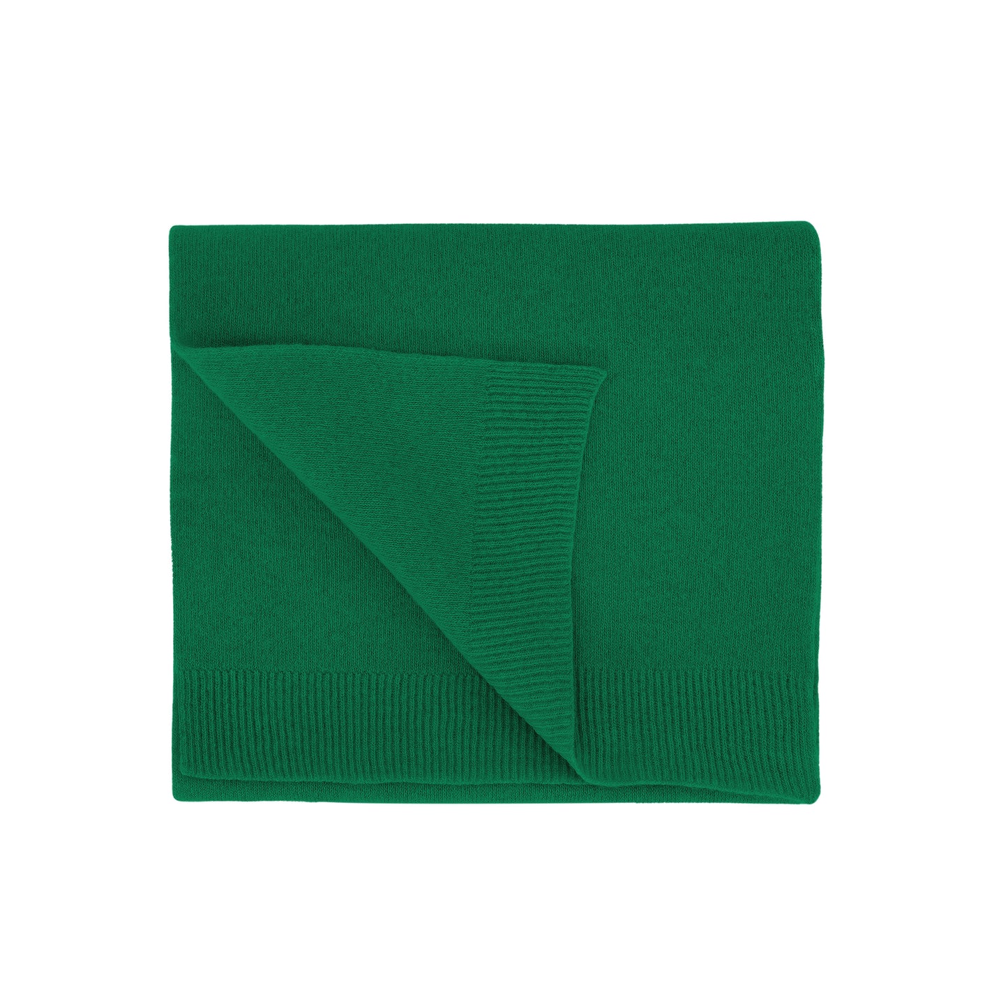 MERINO WOOL SCARF, KELLY GREEN