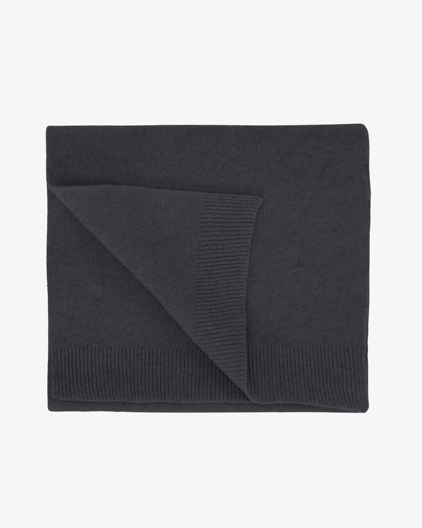 MERINO WOOL SCARF, LAVA GREY