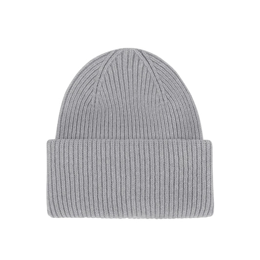MERINO WOOL HAT, HEATHER GREY