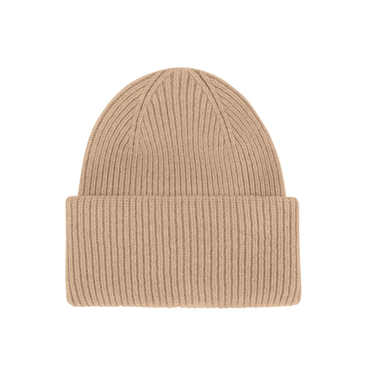 MERINO WOOL HAT, HONEY BEIGE