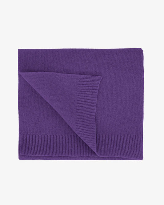 MERINO WOOL SCARF, DEEP PURPLE