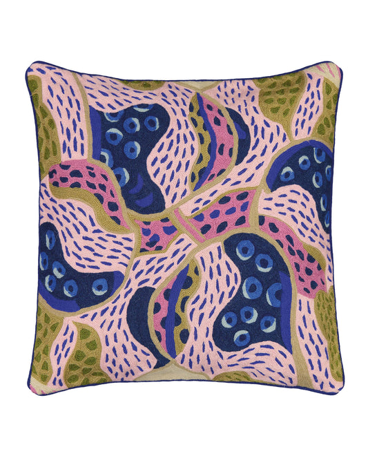 PALETTE CUSHION COVER, BLUE