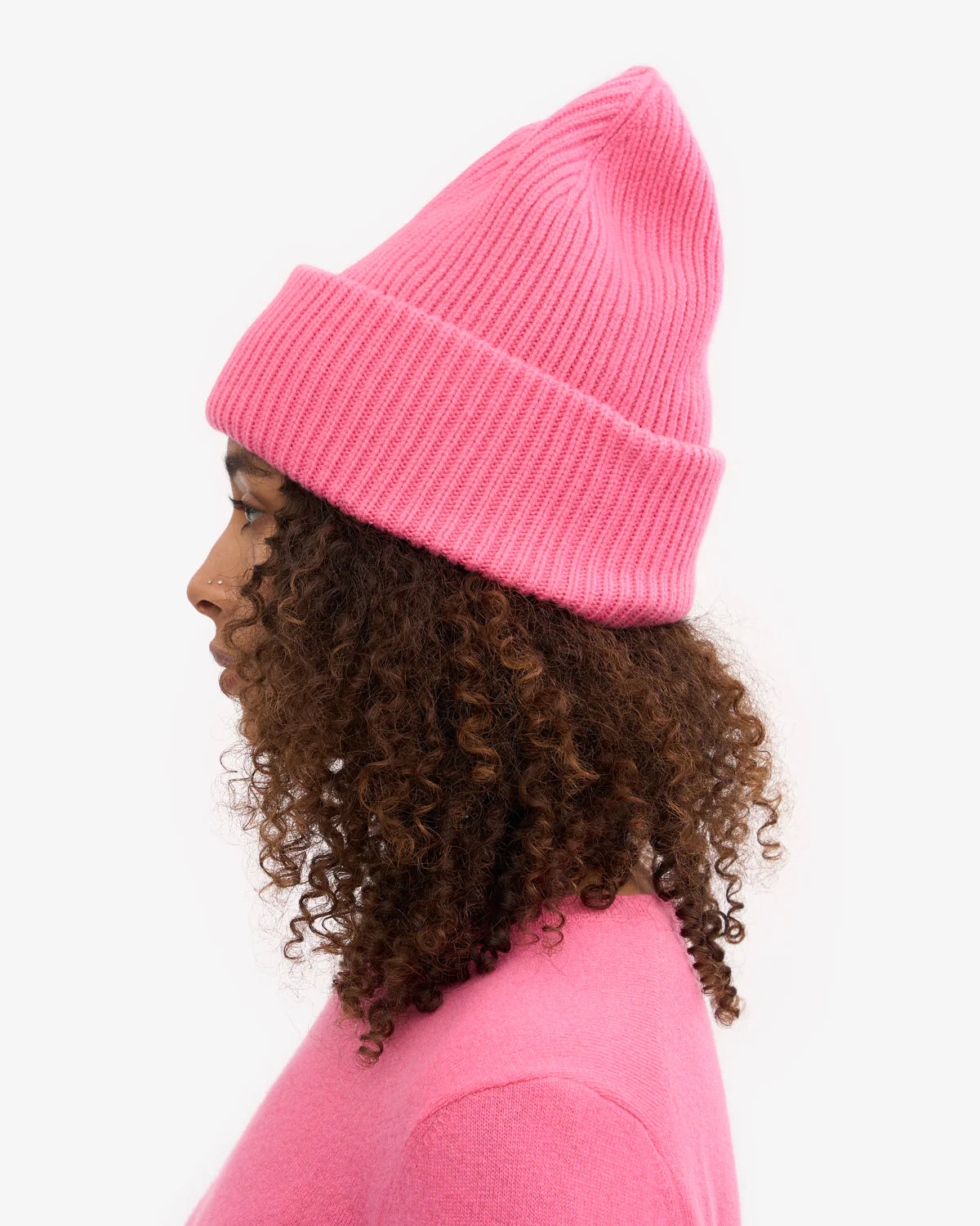 MERINO WOOL HAT, BUBBLEGUM