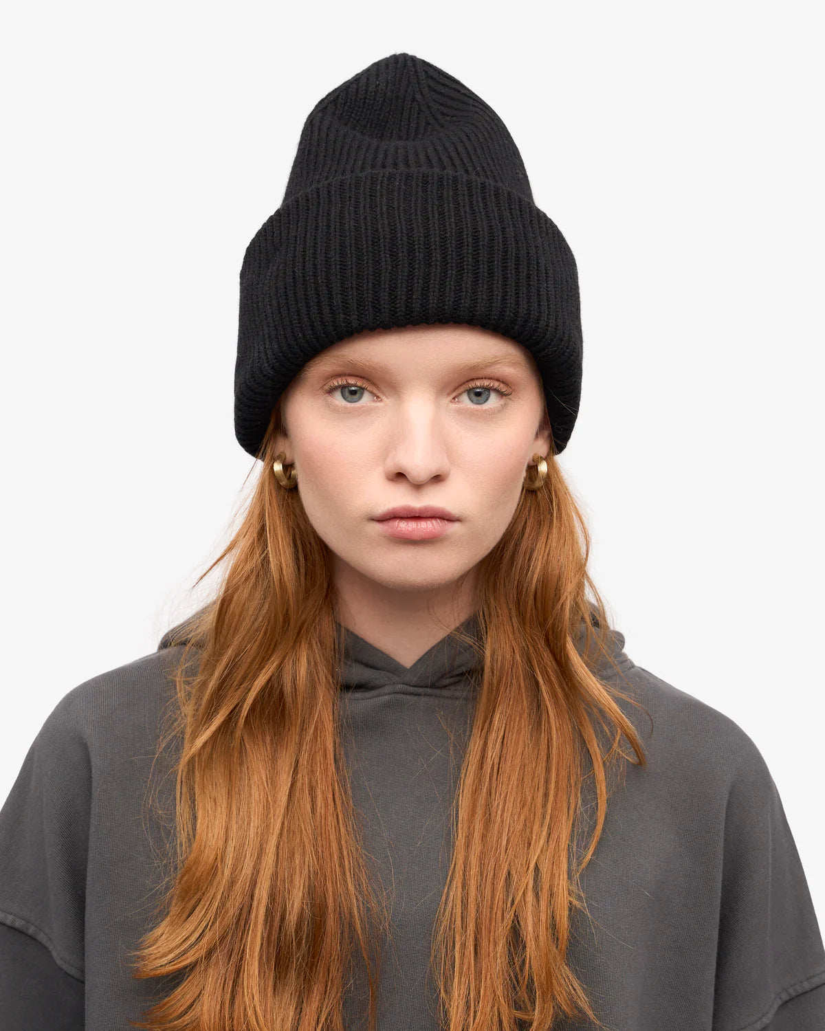 MERINO WOOL HAT, DEEP BLACK