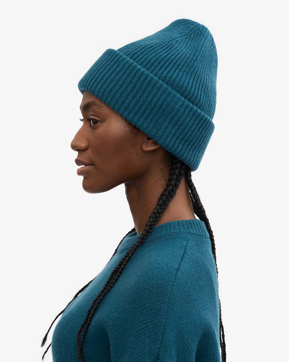 MERINO WOOL HAT, OCEAN GREEN