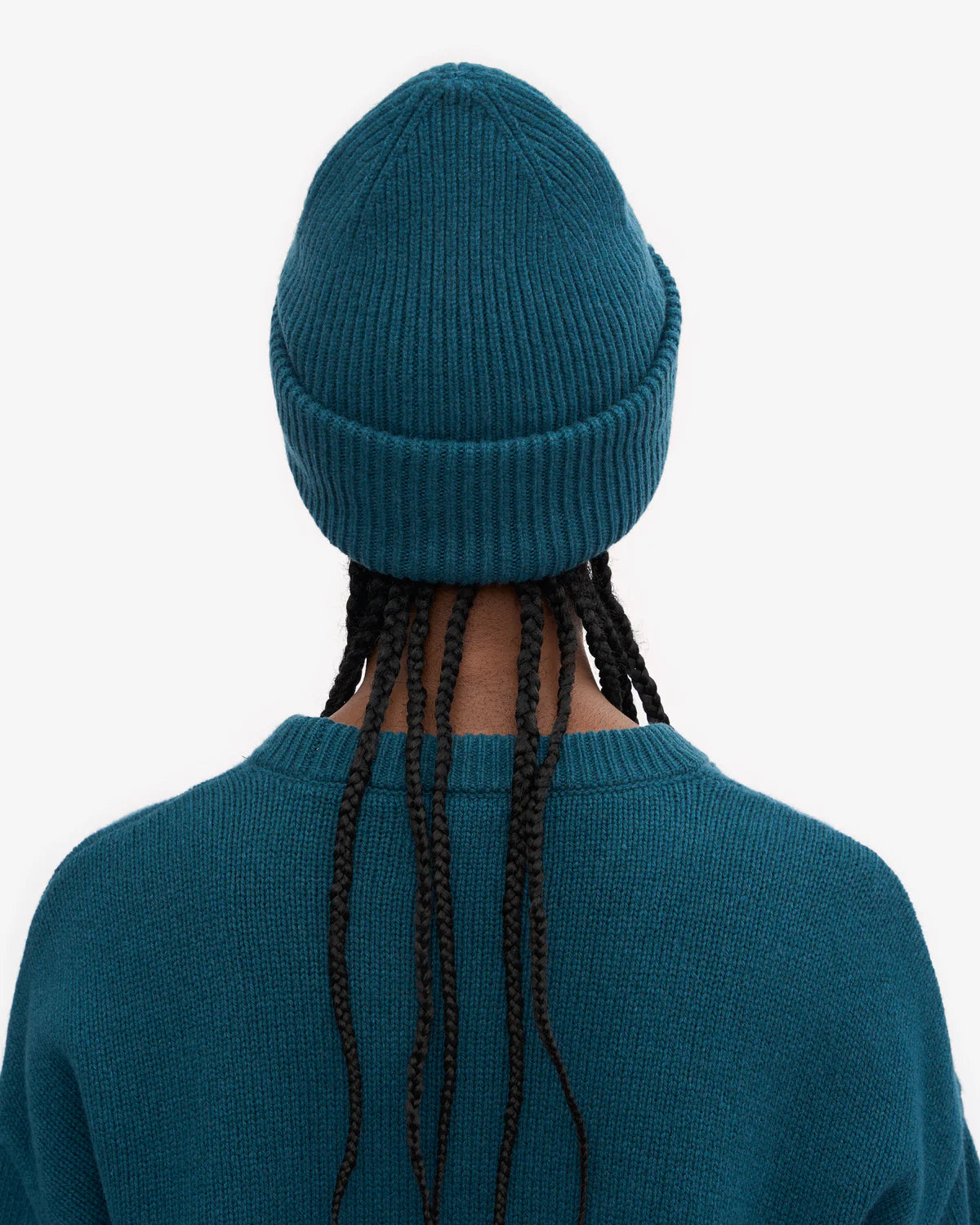 MERINO WOOL HAT, OCEAN GREEN