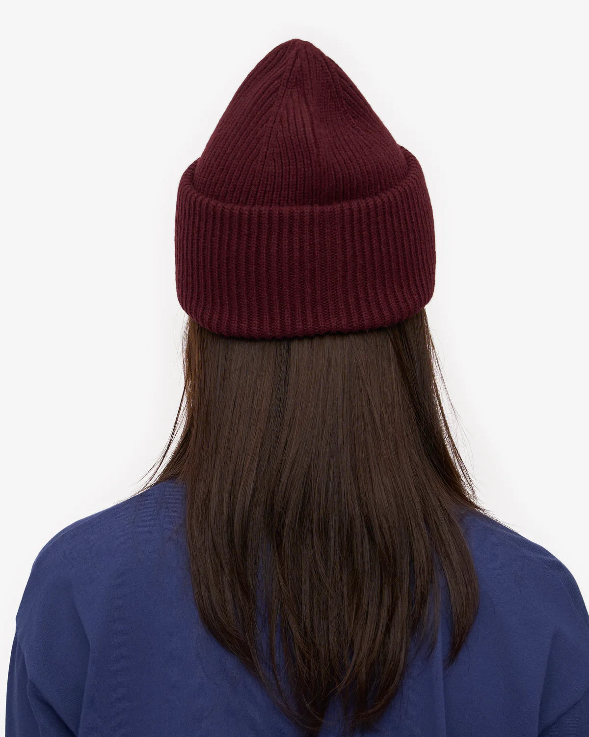 MERINO WOOL HAT, OXBLOOD RED