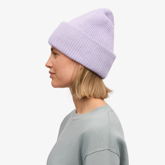MERINO WOOL HAT, SOFT LAVENDER