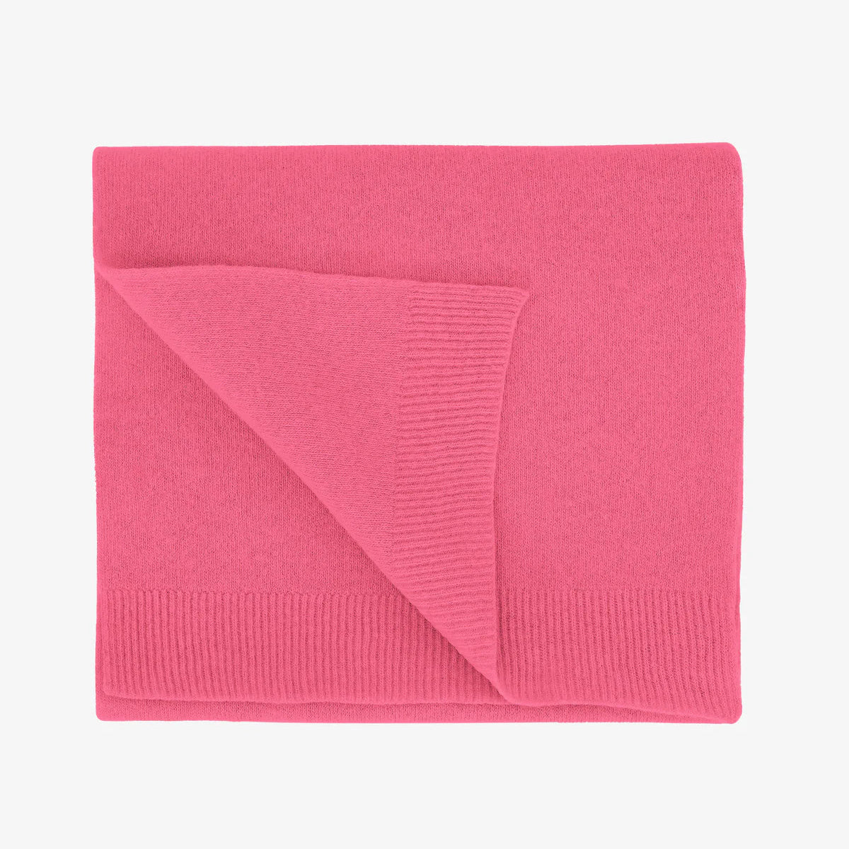 MERINO WOOL SCARF, BUBBLEGUM PINK
