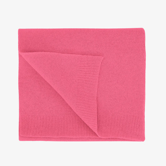 MERINO WOOL SCARF, BUBBLEGUM PINK