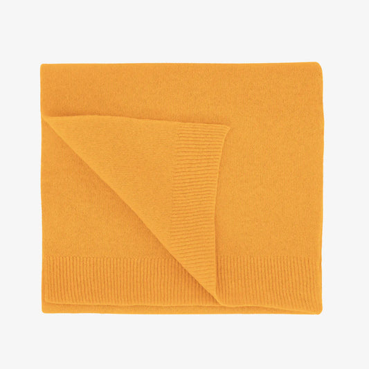 MERINO WOOL SCARF, BURNED YELLOW