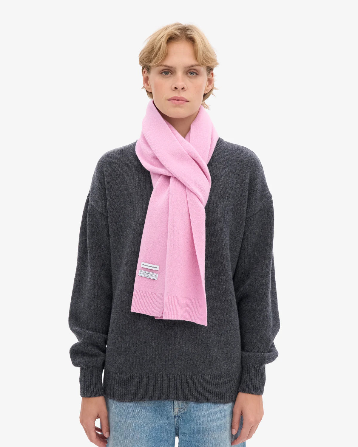 MERINO WOOL SCARF, CHERRY BLOSSOM