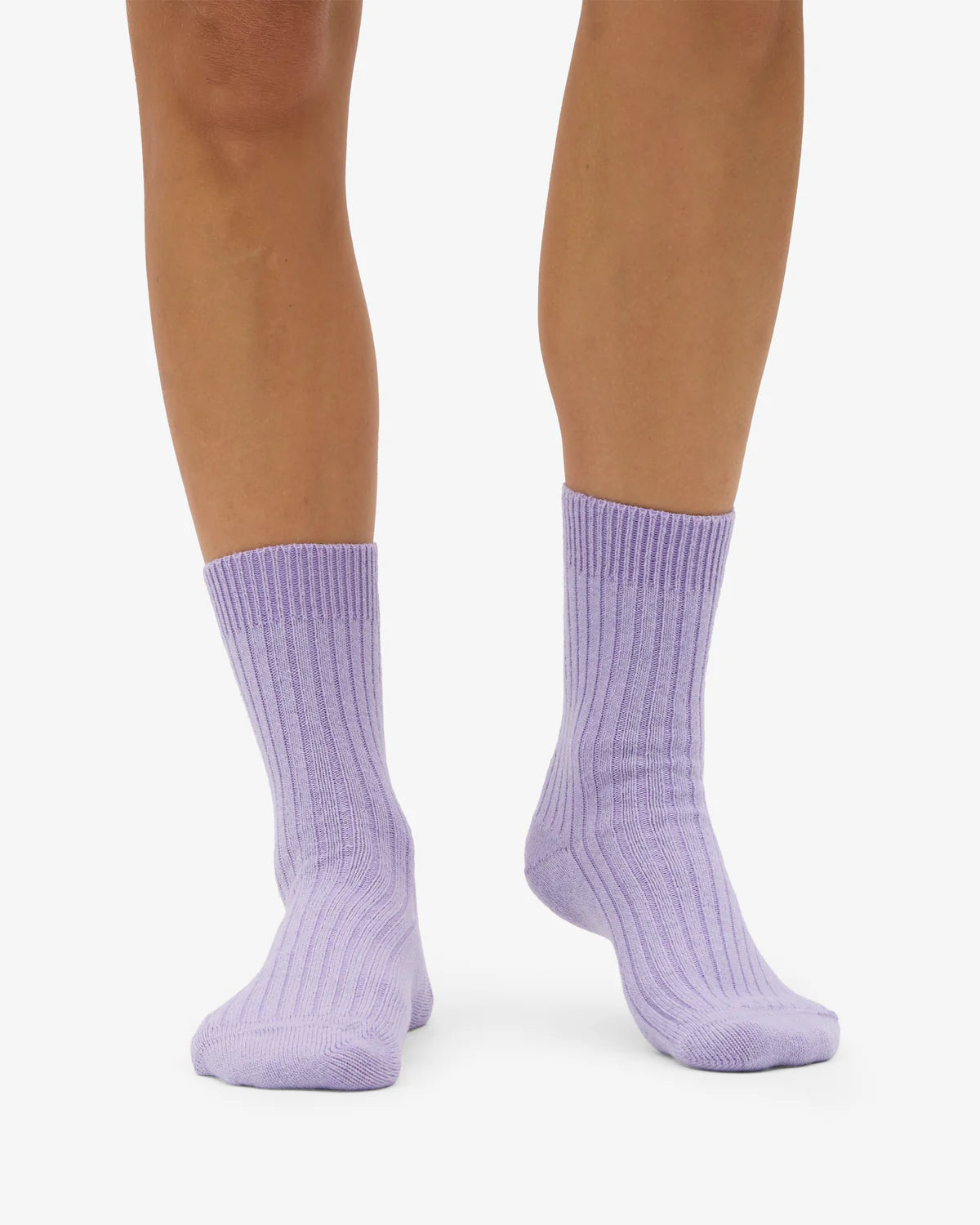 MERINO WOOL BLEND SOCK, SOFT LAVENDER