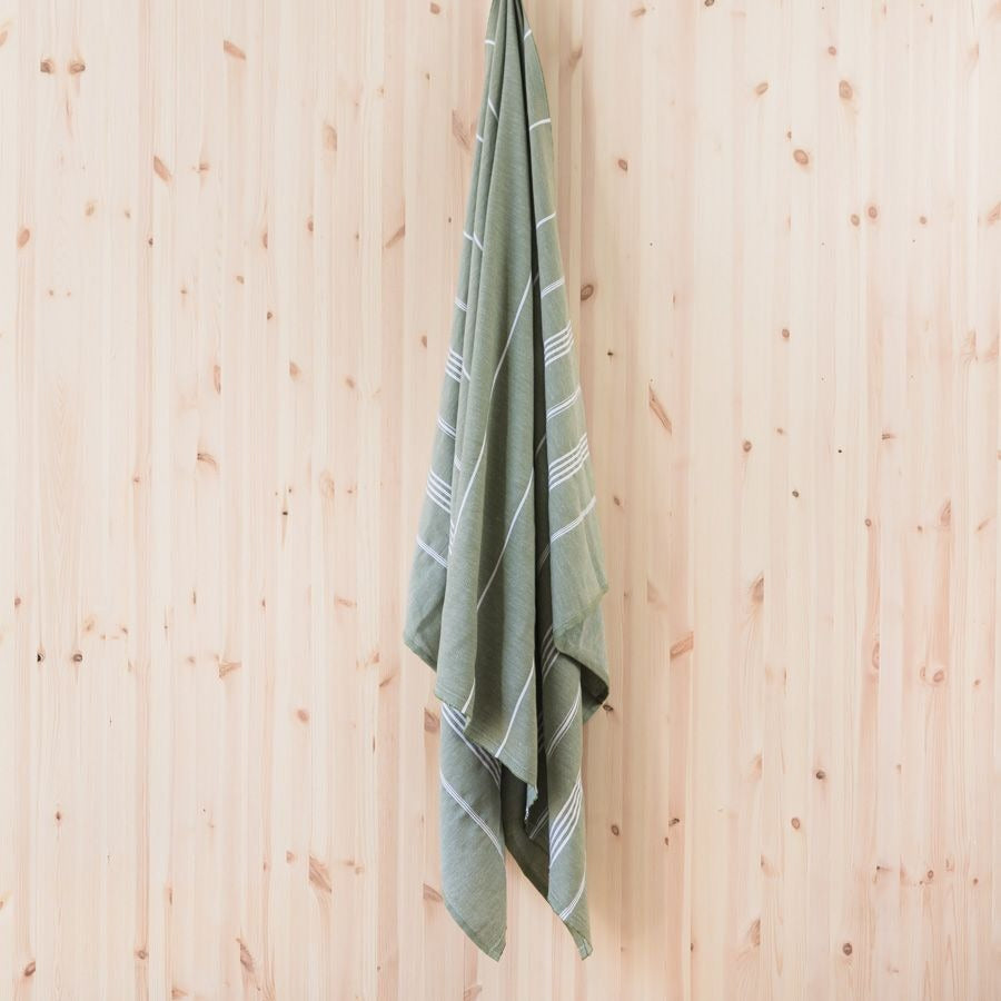 HAPSUTON RANTA HAMAM-PYYHE, OLIIVI