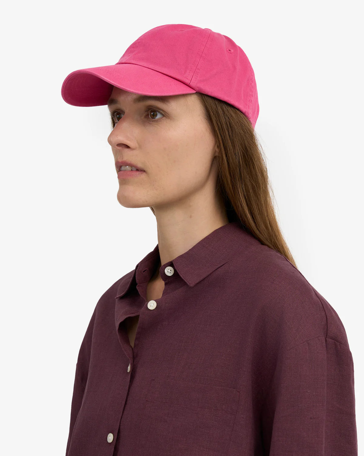 ORGANIC COTTON CAP, BUBBLEGUM PINK