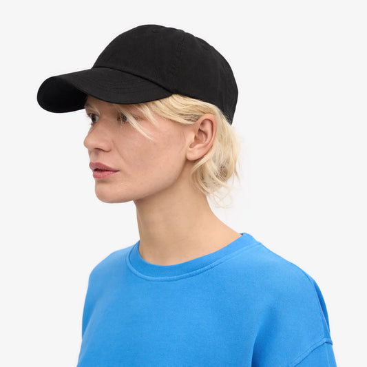 ORGANIC COTTON CAP, DEEP BLACK