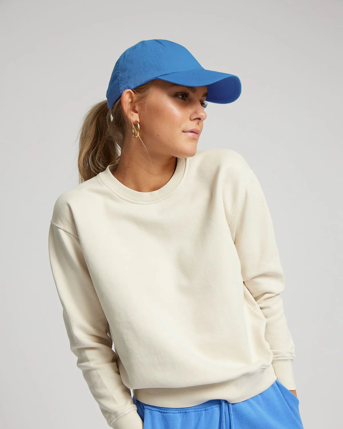 ORGANIC COTTON CAP, PACIFIC BLUE