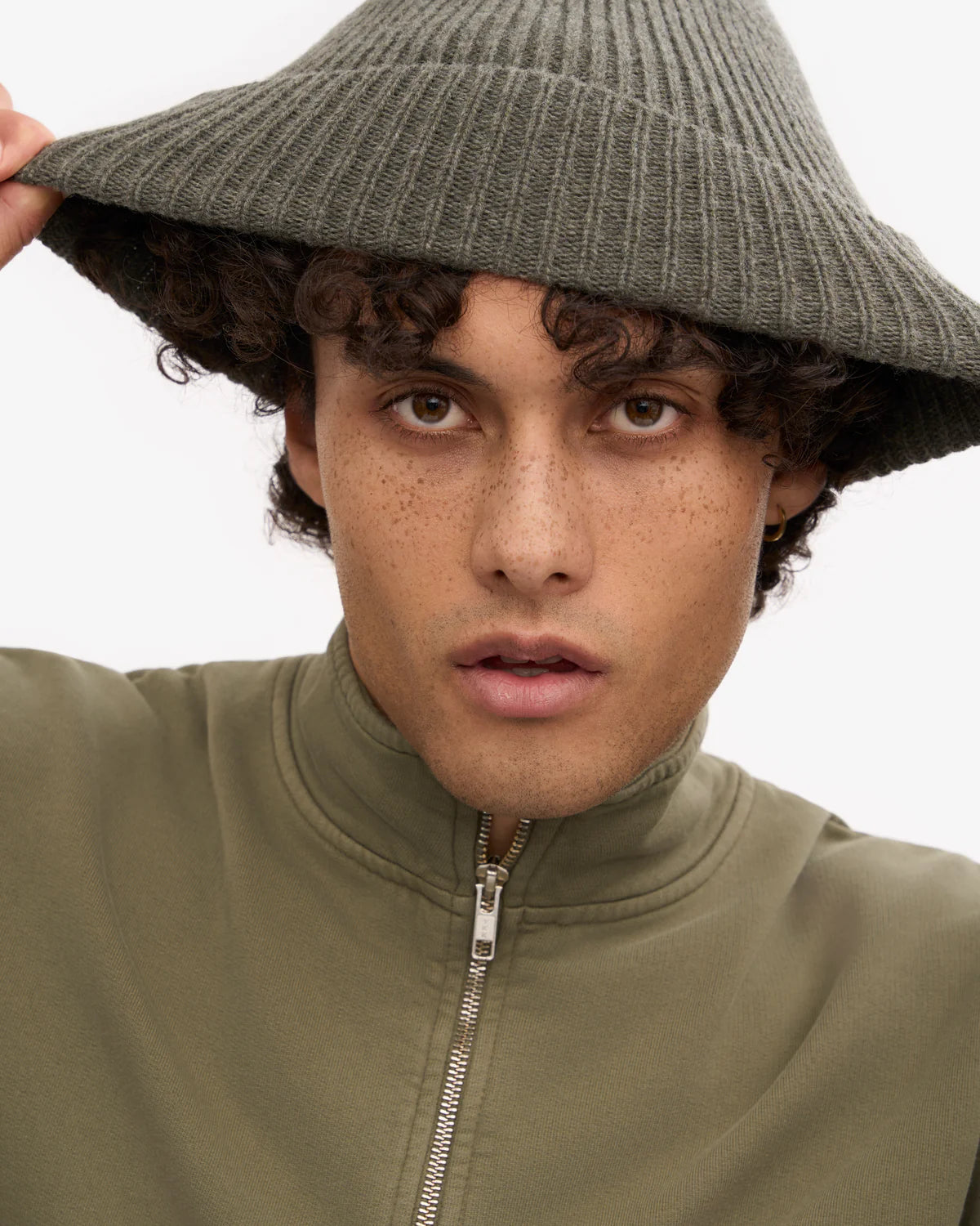 MERINOWOOL BEANIE, DUSTY OLIVE