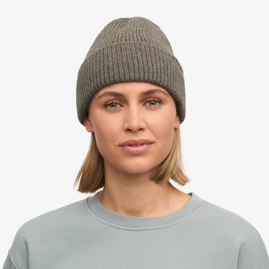 MERINOWOOL BEANIE, DUSTY OLIVE