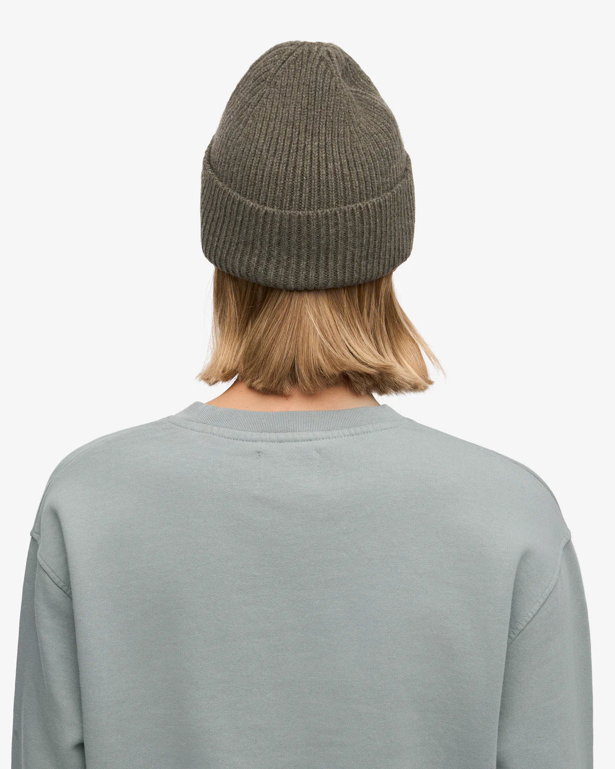 MERINOWOOL BEANIE, DUSTY OLIVE