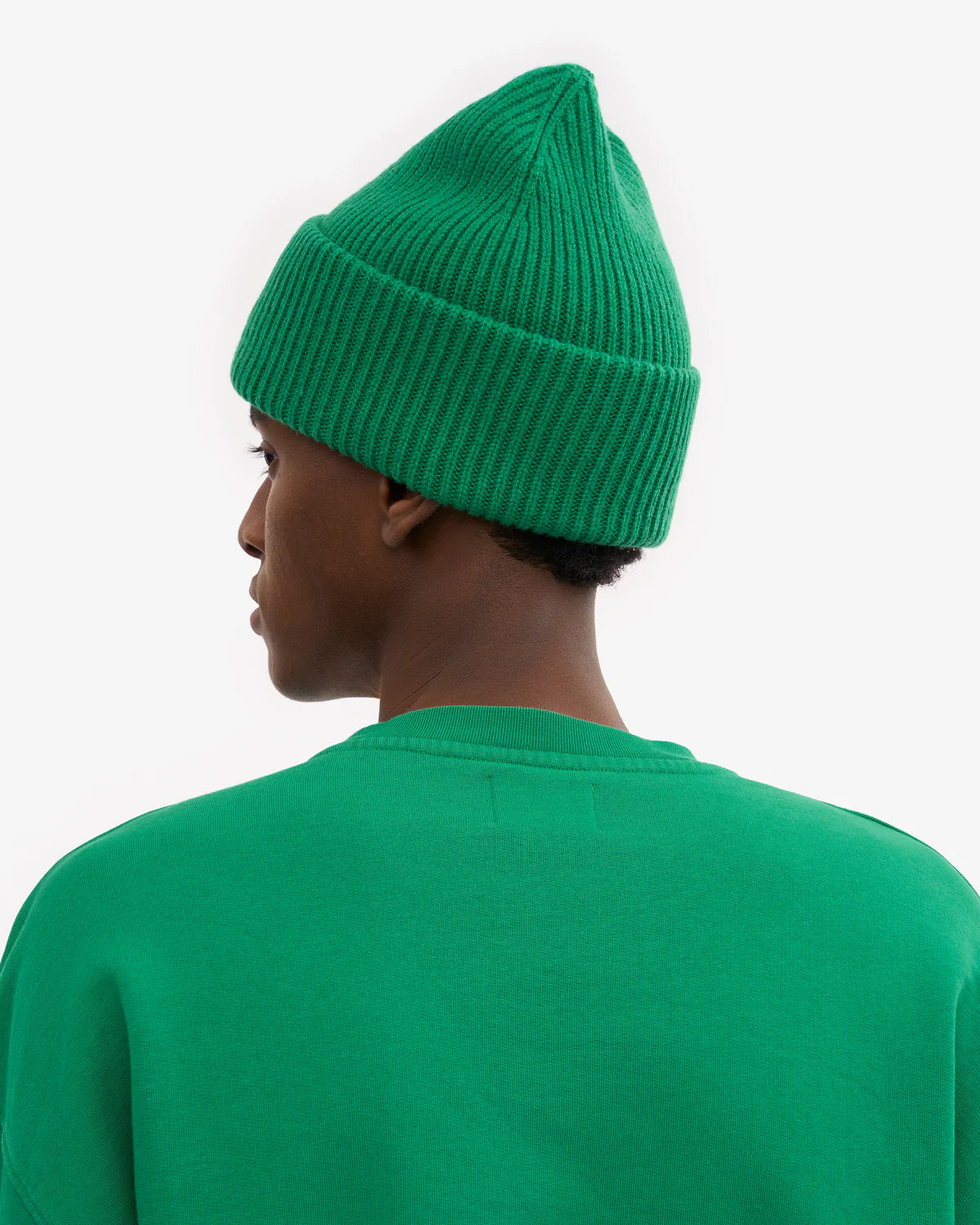 MERINO WOOL HAT, KELLY GREEN