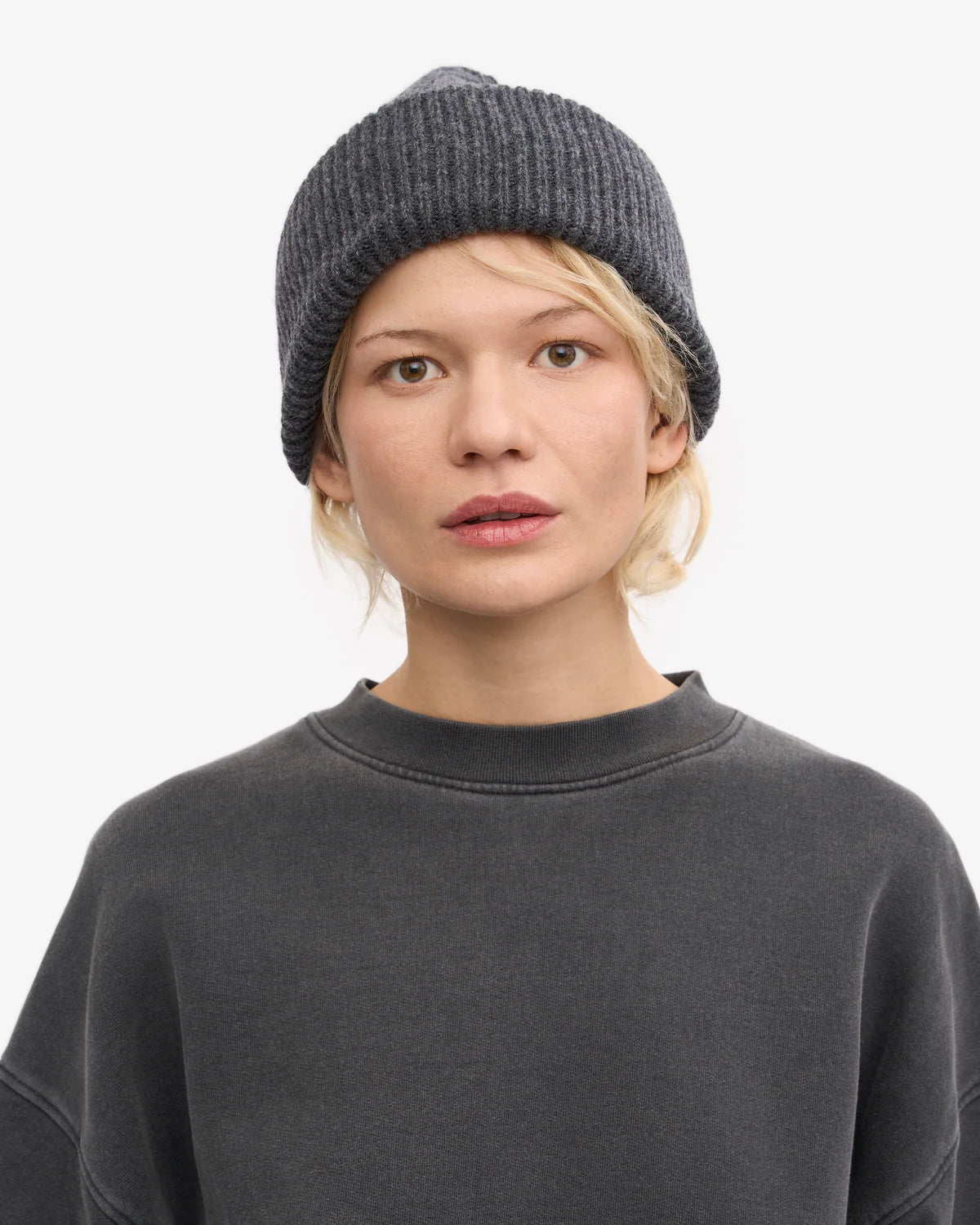 MERINO WOOL HAT, LAVA GREY