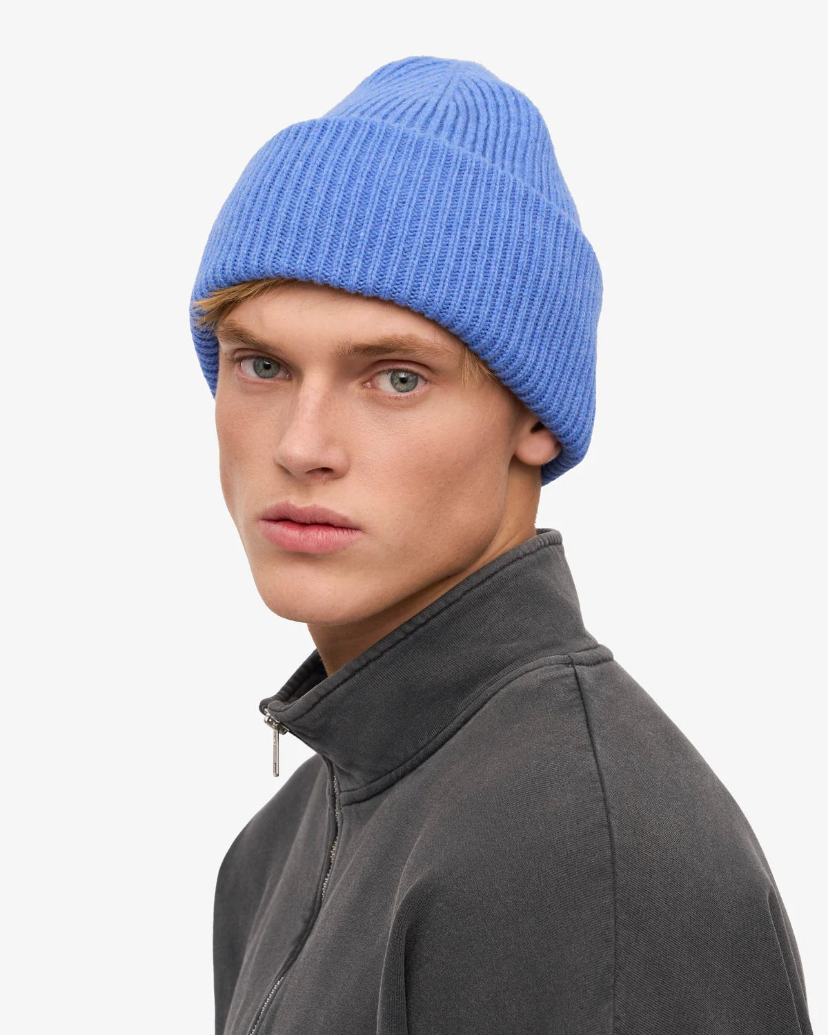 MERINO WOOL HAT, PACIFIC BLUE