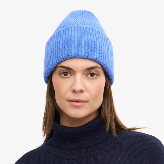 MERINO WOOL HAT, PACIFIC BLUE
