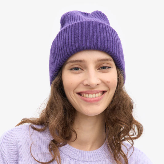 MERINO WOOL HAT, ULTRA VIOLET