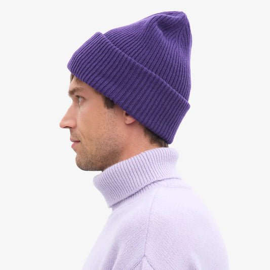 MERINO WOOL HAT, ULTRA VIOLET